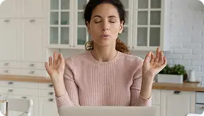 Woman stretching with renewed confidence and clarity
